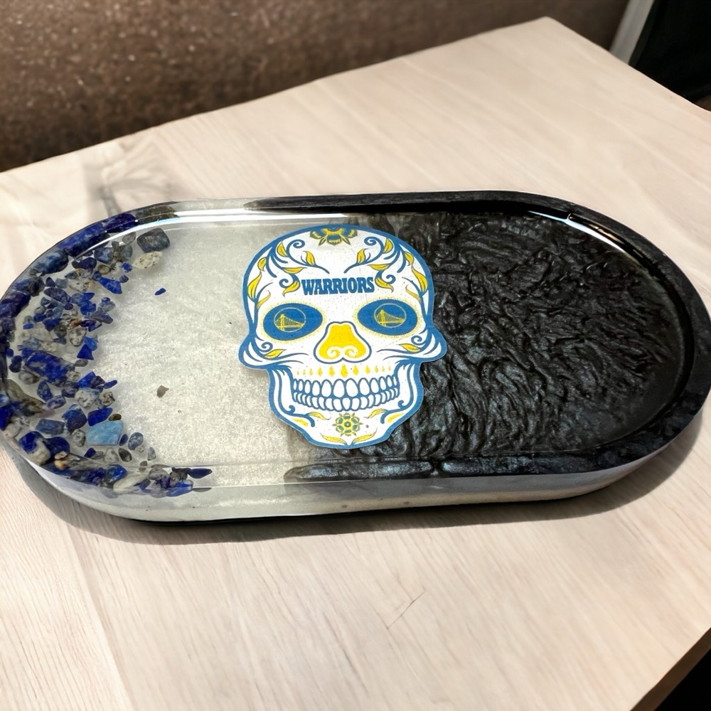 Warriors Trinket Tray Catch All Tray Ashtray with Lapis Azuli
